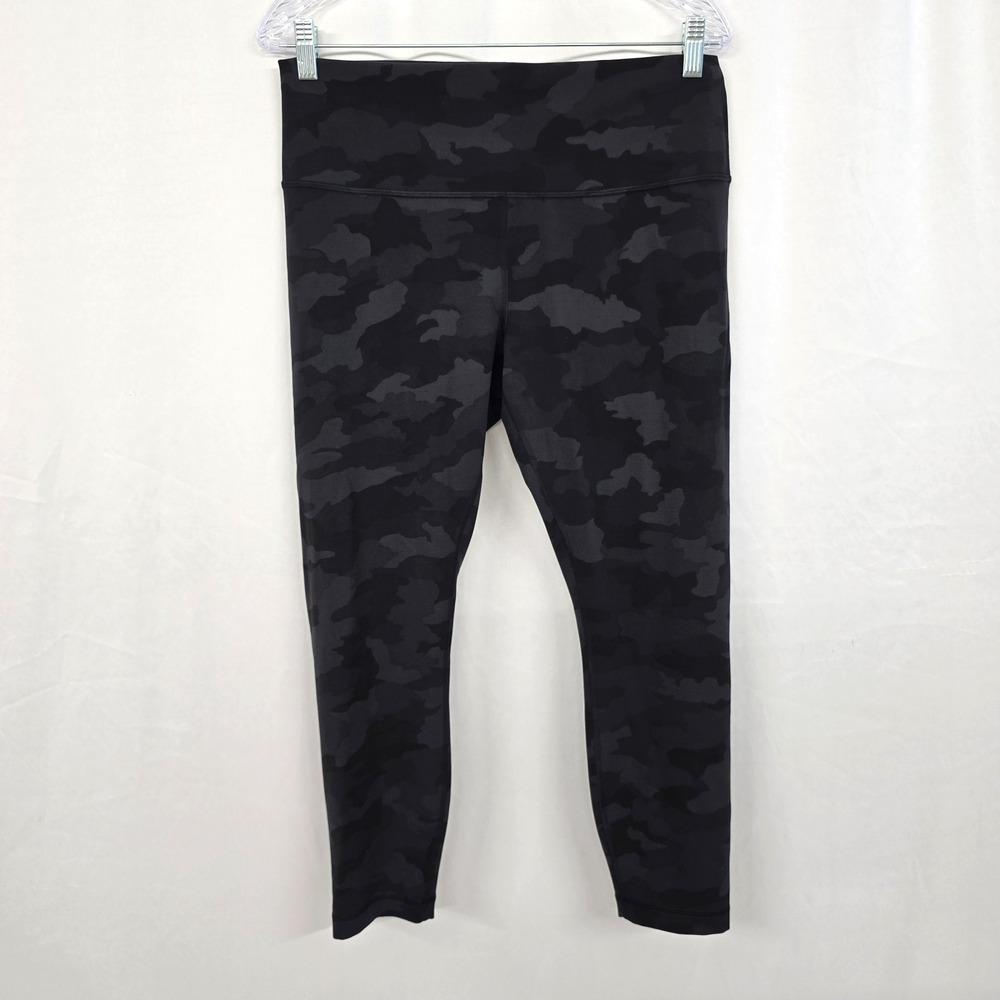 Lululemon Wunder Train High Rise Tight 25" Women's 14 Heritage 365 Camo Coal